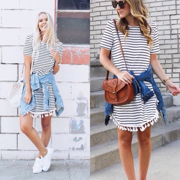 tassel t-shirt dress - Picture 4 of 6